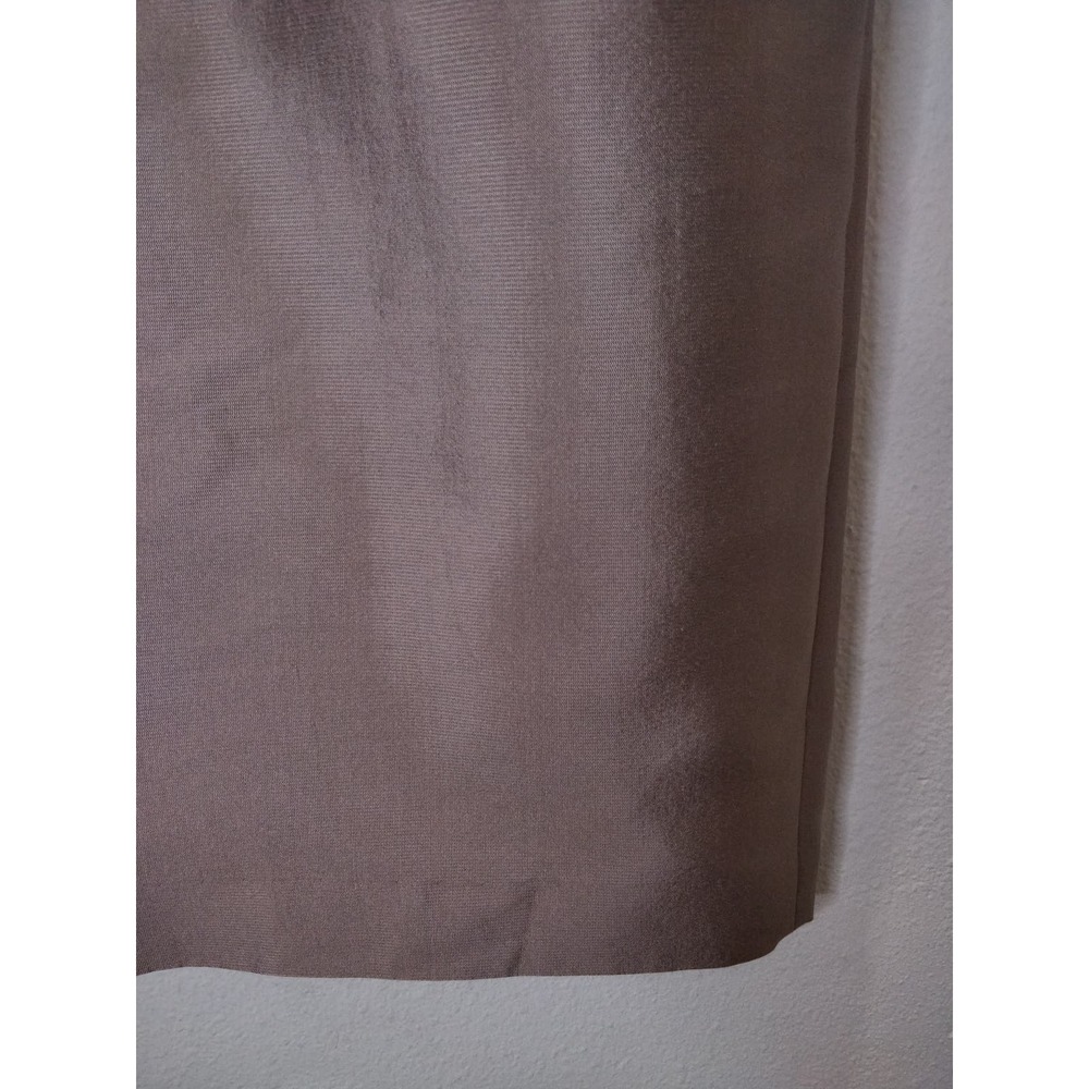 Adrianna Papell Tan 100% Silk Embellished Sleeveless Cocktail Sheath Dress 12 - Picture 5 of 9